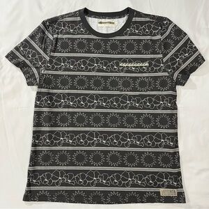 Levitate New England Size L Large Short Sleeve Tropical Geometric T Shirt Black